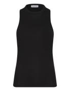 Calvin Klein Smooth Cotton Twist Back Tank Svart