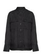 Cassidy Shirt Tops Shirts Long-sleeved Black Twist & Tango