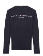 Tommy Hilfiger Essential Tee L/S Marinblå