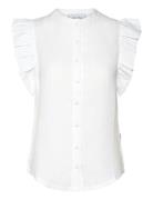 Ella&il Pauline Linen Shirt Vit