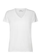 MSCH Copenhagen Mschfenya Modal V Neck Tee Vit