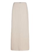 Skirt Hilda Lång Kjol Beige Lindex