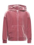 Hoodie Full Zip Tops Sweat-shirts & Hoodies Hoodies Pink Rosemunde Kid...