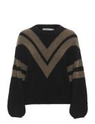 Gestuz Alphagz Ls Striped Pullover Svart