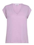 Coster Copenhagen Cc Heart Basic V-Neck T-Shirt Lila