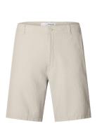 Slhregular-West Shorts Camp Bottoms Shorts Casual Beige Selected Homme