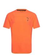 M Seasons Coolcell Tee Sport T-shirts Short-sleeved Orange PUMA