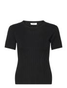 Rosemunde Knit T-Shirt Svart