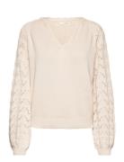 Belle Sweater Tops Knitwear Jumpers Cream ODD MOLLY