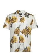 Won Homer Aop Shirt Tops Shirts Short-sleeved Grey Bruuns Bazaar