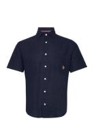Uspa Ss Shirt Flori Men Tops Shirts Short-sleeved Navy U.S. Polo Assn.