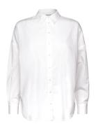 Selected Femme Slfdina-Sanni Ls Shirt Noos Vit