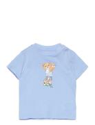 Ralph Lauren Baby Polo Bear Cotton Jersey Tee Blå