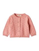 Knit Cardigan Maia Tops Knitwear Cardigans Pink Wheat