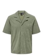Onsdeniz Reg Ss Terry Shirt Cs Tops Shirts Short-sleeved Green ONLY & ...