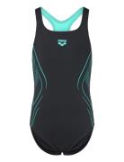 Arena G Reflecting Swimsuit Swim Pro Back Black-Water Svart