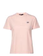 W. Svea Logo Tee Tops T-shirts & Tops Short-sleeved Pink Svea