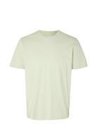 Selected Homme Slhaspen Print Ss O-Neck Tee Noos Grön