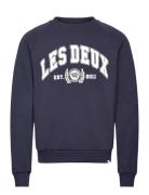 Les Deux University Sweatshirt Marinblå