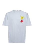 Mango Pikachu Pokemon T-Shirt Blå