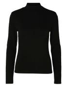 Selected Femme Slfginny Ls High Neck Top Noos Svart