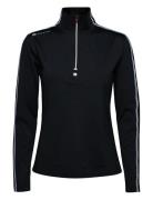 Ladies Sporty Baselayer Sport T-shirts & Tops Long-sleeved Black BACKT...