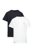 C-Neck T-Shirt 2-Pack Tops T-shirts Short-sleeved Multi/patterned GANT