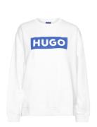 Classic Crew_B Tops Sweat-shirts & Hoodies Sweat-shirts White HUGO BLU...