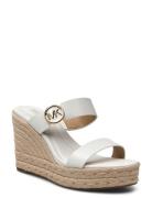 Lucinda Wedge Sandalette Med Klack Espadrilles White Michael Kors