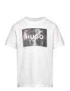 Short Sleeves Tee-Shirt Tops T-shirts Short-sleeved White Hugo Kids