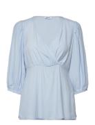 Blouses Woven Tops Blouses Long-sleeved Blue Esprit Casual