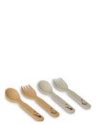 Nuuroo Carl Pla Cutlery Set 4-Pack Multi/patterned