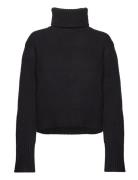 Wool-Cashmere Turtleneck Sweater Tops Knitwear Turtleneck Black Polo R...