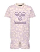 Hmlcarol Night Suit S/S Pyjamas Set Purple Hummel