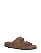 Women Slides Platta Sandaler Brown Tamaris