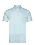 Hackett London Linen Jersey Polo Blå