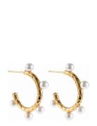 By Jolima Palma Hoop 5 Pearls Guld