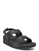 FitFlop Lulu Glitter Back-Strap Sandals Svart