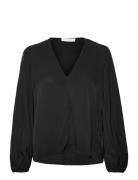 Beth Blouses & Tunics Tops Blouses Long-sleeved Black IVY OAK