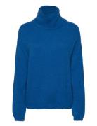 Vila Vilajuli Rollneck L/S Knit - Noos Blå