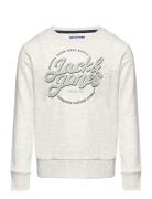 Jack & J S Jjminds Sweat Crew Neck Jnr Grå