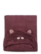 Pippi Hooded Bath Towel Lila