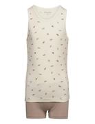 Underwear Set Boys Underkläderset Beige Minymo