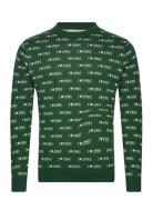 ONLY & SONS Onsxmas Reg 12 Multi Xmas Crew Knit Grön