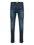 Selected Homme Slh175-Slimleon 31604 D.blue Soft Noos Blå