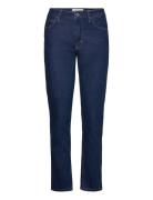 Calvin Klein Mid Rise Slim - Mid Blue Blå