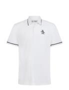 Original Penguin Golf Heritage Piped Polo With Over D Logo Vit