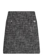 Lauren Ralph Lauren Bouclé Pencil Miniskirt Svart