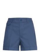 Lauren Ralph Lauren Pleated Double-Faced Cotton Short Blå