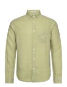 GANT Reg Gmnt Dyed Linen Shirt Grön